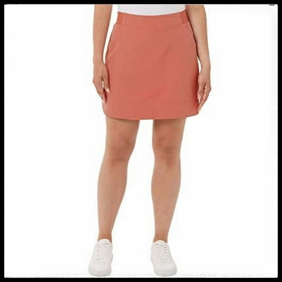 NWT 32 Degrees Women’s Coral Pull-On Athletic Skort w/ Pockets - Picture 1 of 12